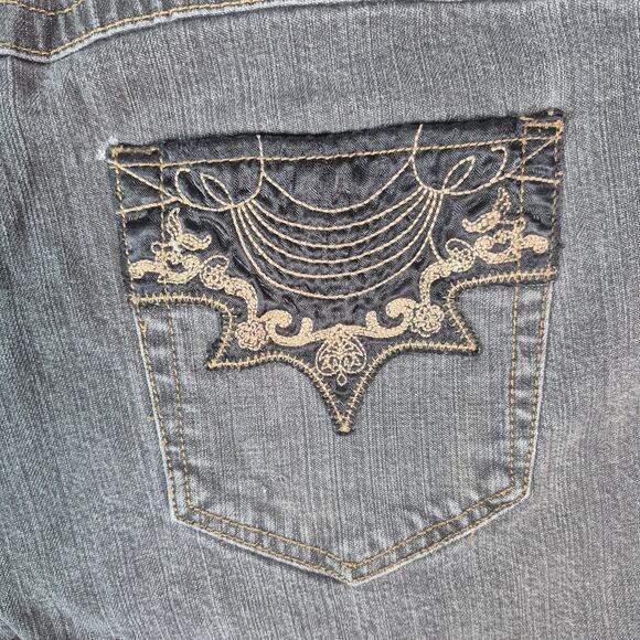 L.E.I Vintage Y2K "Ashley -Ultra Low Rise" Jeans Womens Size 11 - Picture 8 of 10